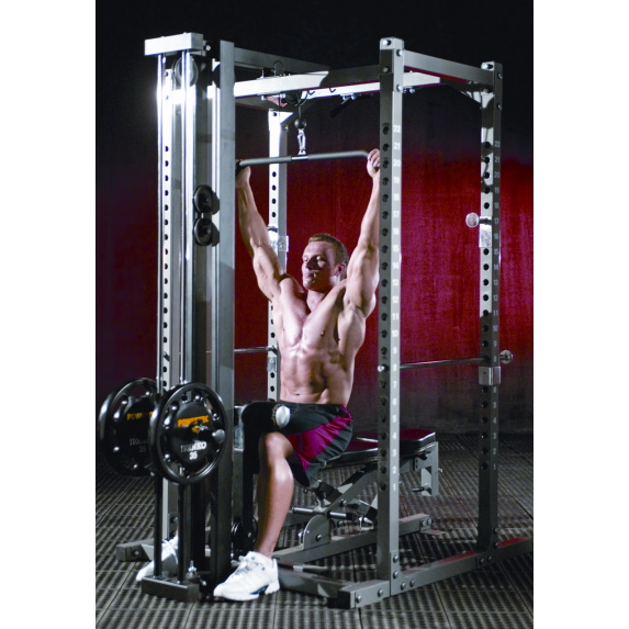 wb prs powertec power rack system lat pulldown