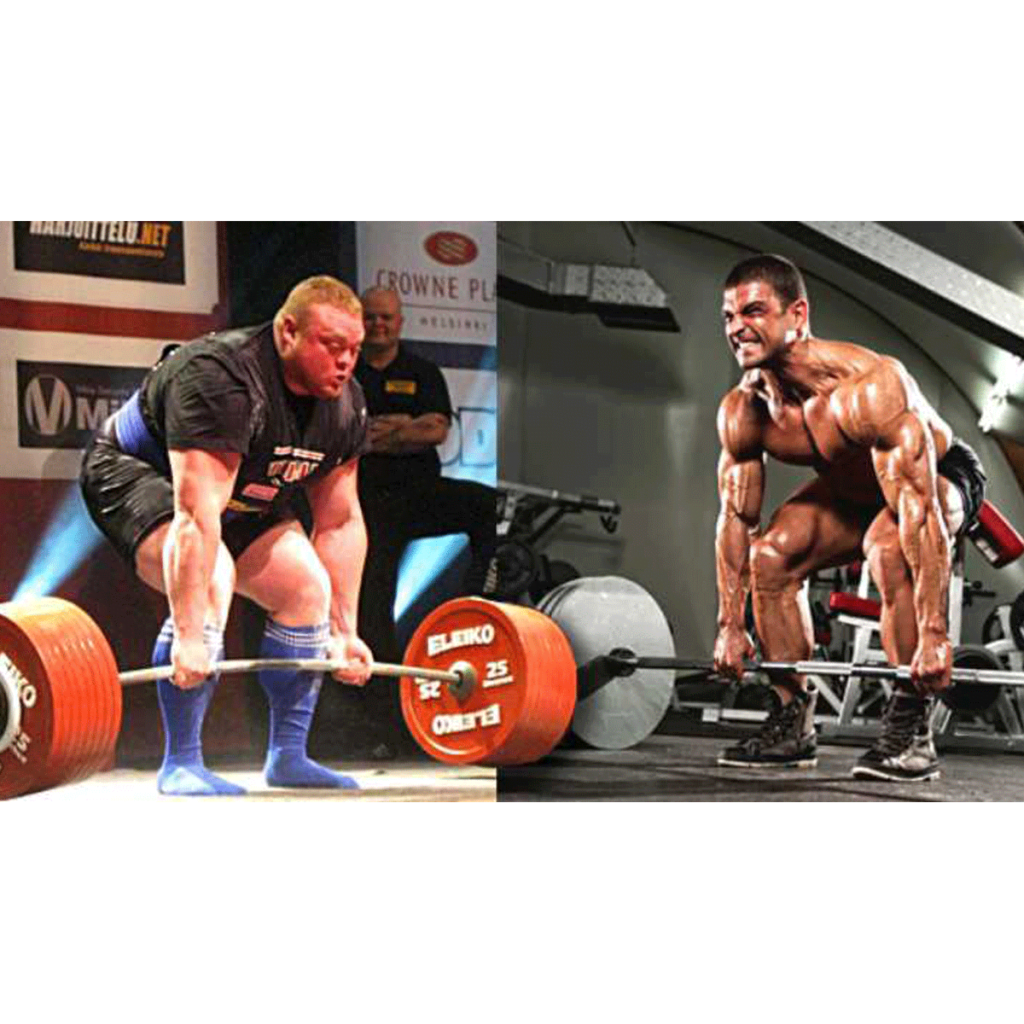 difference between strength sports powerlifting and bodybuilding