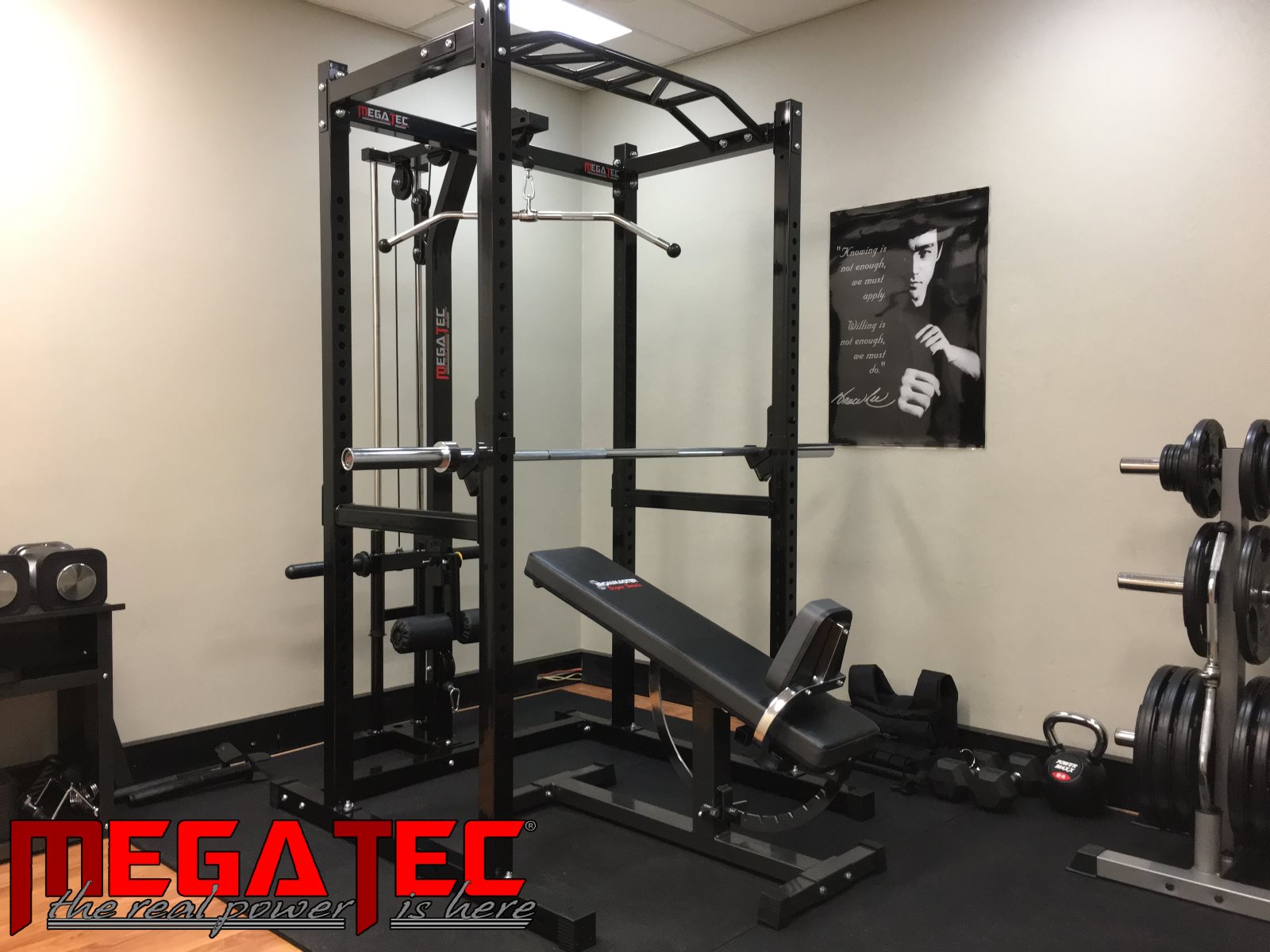 megatec power rack gym