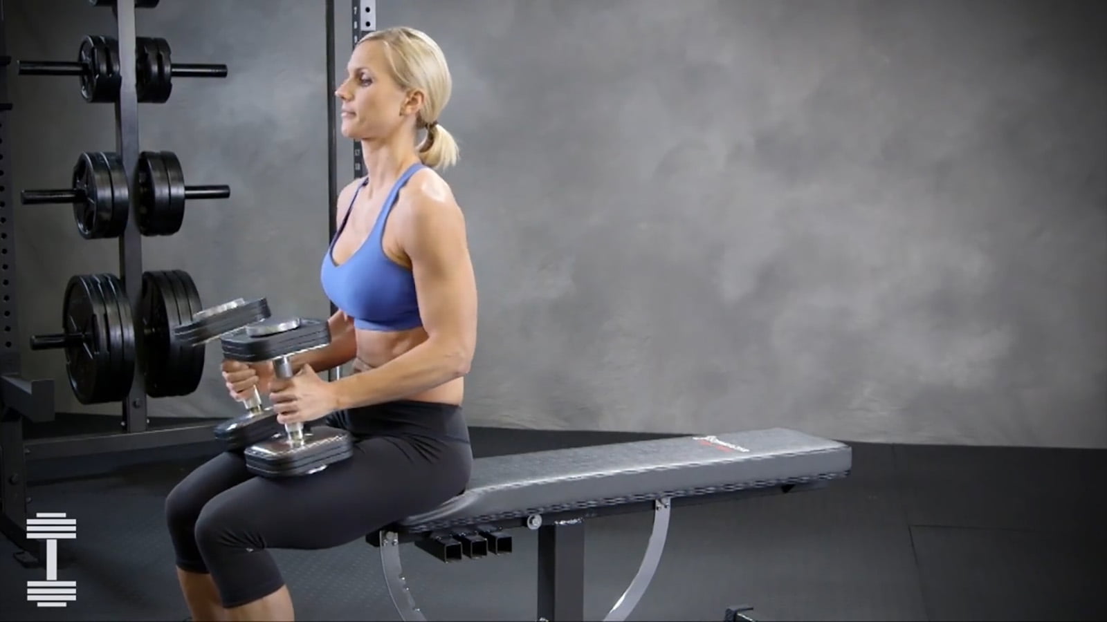 dumbbell set up