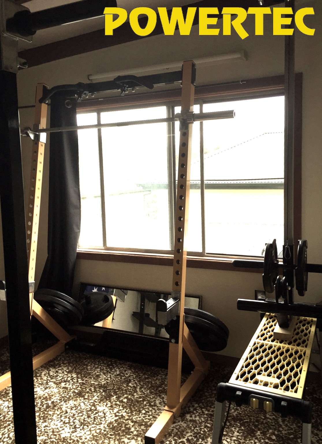 powertec half rack