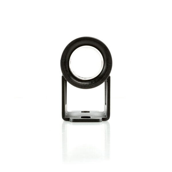 The ATX® Barbell Storage features a metal bracket with a centered circular rubber insert, visible from the front against a white backdrop, complete with a bottom cutout.