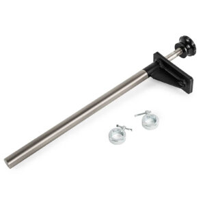 The ATX® Universal Bracket is a metal bracket with a sideways-extending rod and a black knob at one end. It includes two circular clamps with wing nuts, set against a plain white background.