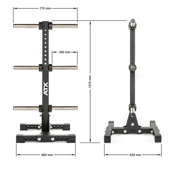 ATX® Bumper Plate Stand with Wheel Kit - Image 5