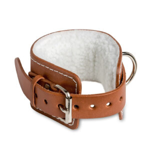 Padded Leather Ankle Cuff