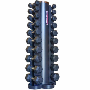 1-10kg rubber hex dumbbell set