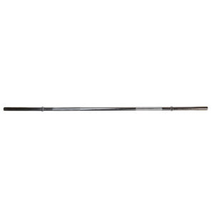 The Standard Super Curl Bar, featuring grip sections and a smooth, polished metal surface, is isolated on a white background. Ideal for weightlifting and strength training.