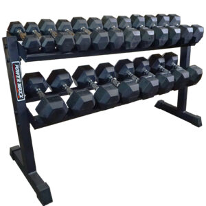 2.5kg - 25kg Rubber Hex 10pr with Rack