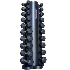 3kg to 15kg Rubber Hex Dumbbell Set