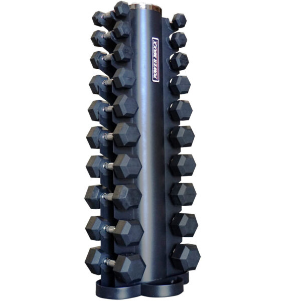 3kg to 15kg Rubber Hex Dumbbell Set