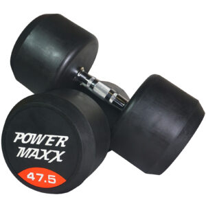 47.5kg Round Rubber Dumbbell Pair