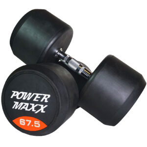 67.5kg Round Rubber Dumbbell Pair