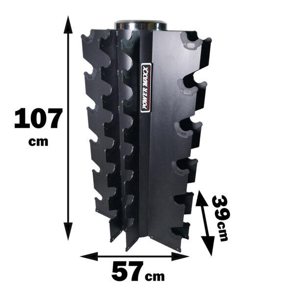 1kg to 20kg Rubber Hex Dumbbells - Image 4