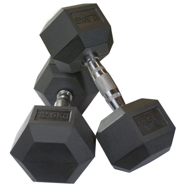 2.5kg - 25kg Rubber Hex 10pr with Rack - Image 8