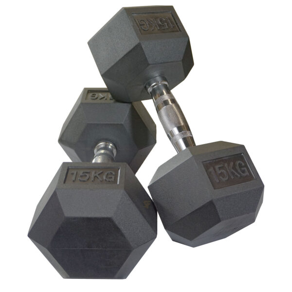 2.5kg - 25kg Rubber Hex 10pr with Rack - Image 9