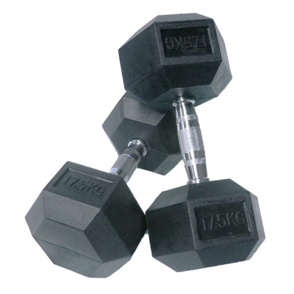 2.5kg - 25kg Rubber Hex 10pr with Rack - Image 10