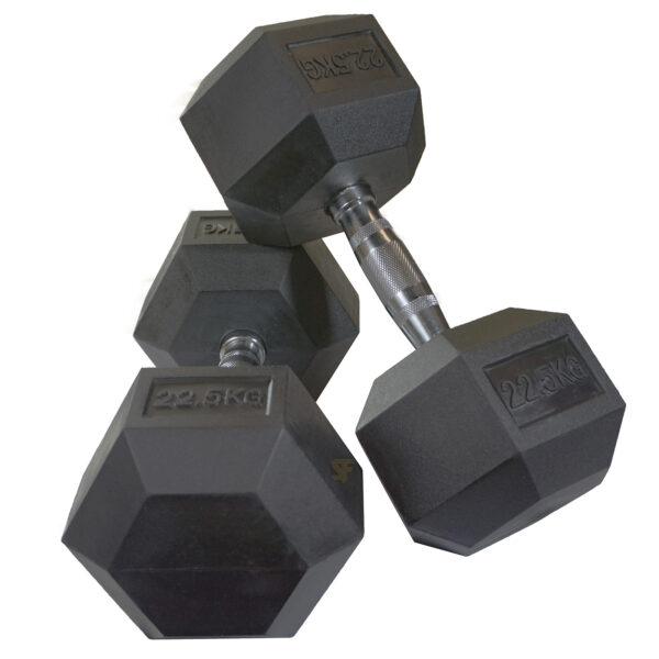 2.5kg - 25kg Rubber Hex 10pr with Rack - Image 12