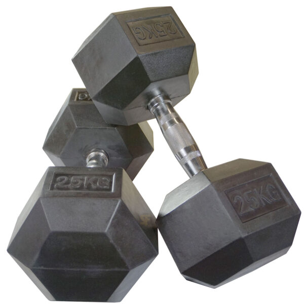 2.5kg - 25kg Rubber Hex 10pr with Rack - Image 13