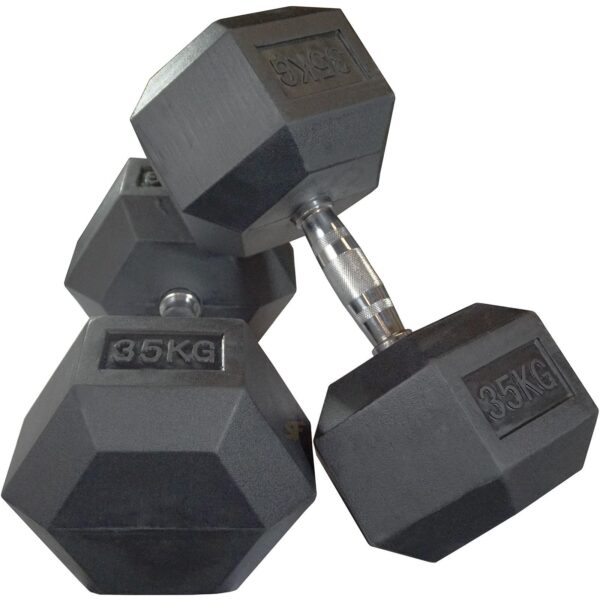 10kg - 40kg Rubber Hex 10pr with Rack - Image 10