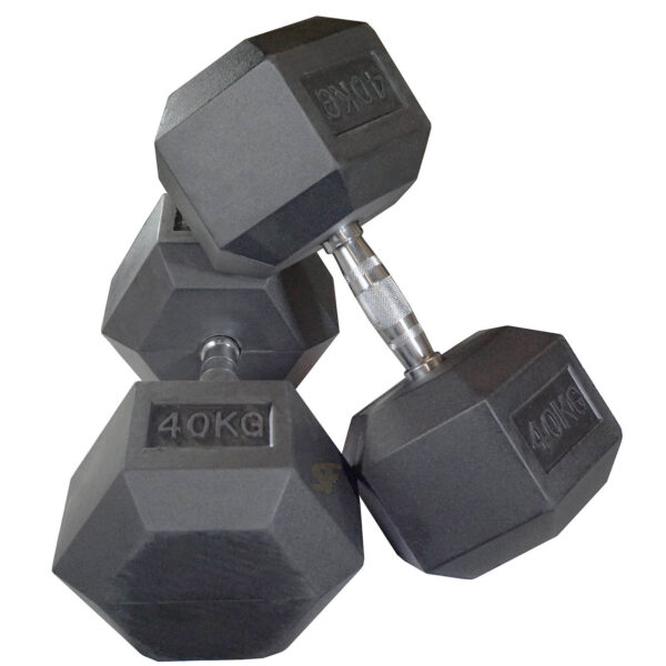 Rubber Hex Dumbbells