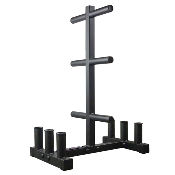Power Maxx Olympic Plate and Barbell Stand