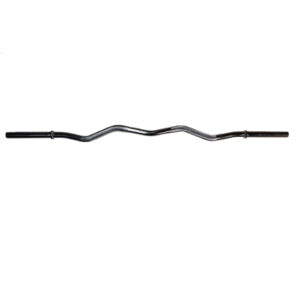 The Power Maxx 8 Barbell Holder is photographed against a white background. Its black, curved design offers an ergonomic grip ideal for exercises such as bicep curls and tricep extensions, enhancing weightlifting and strength training sessions.