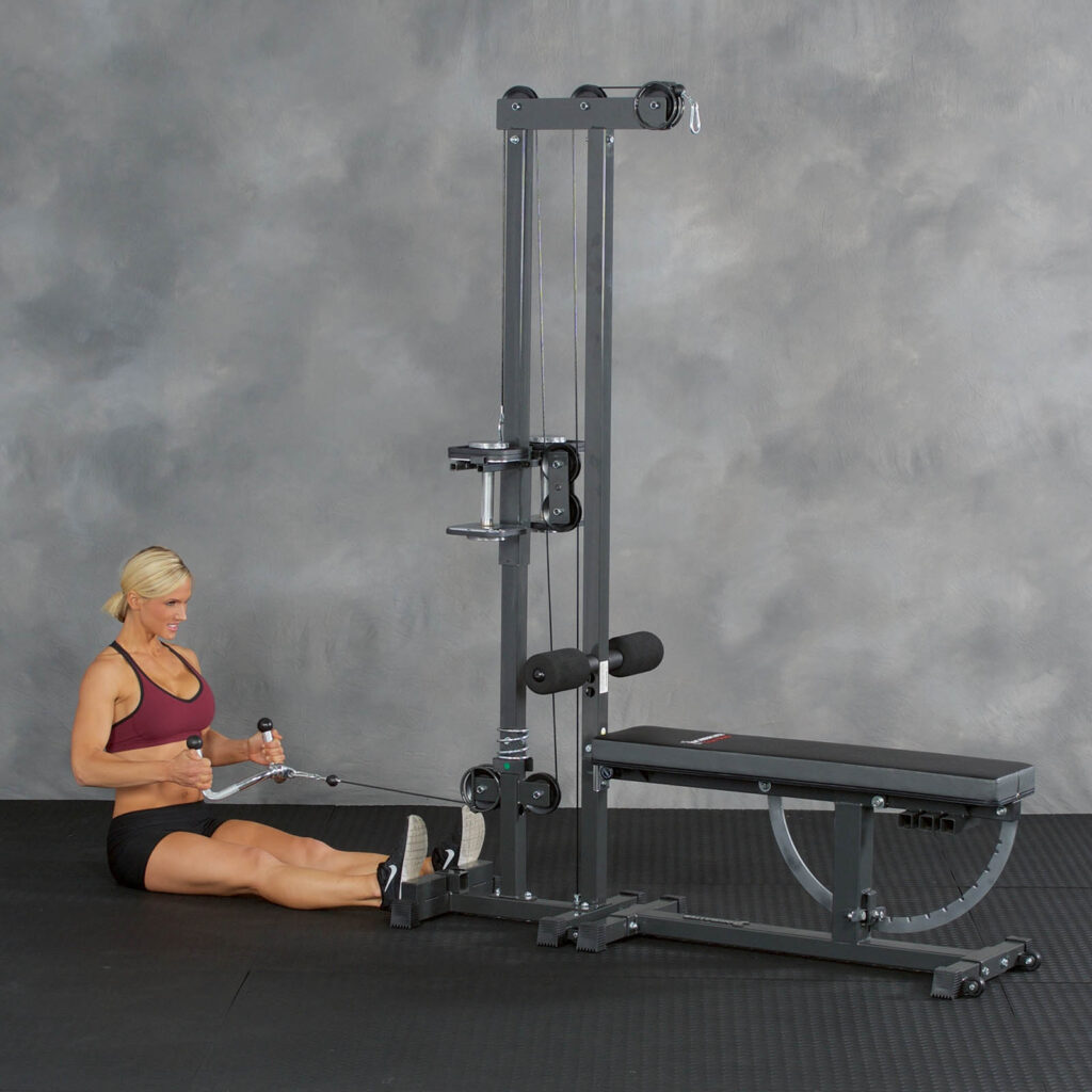 Ironmaster cable tower doing seated row