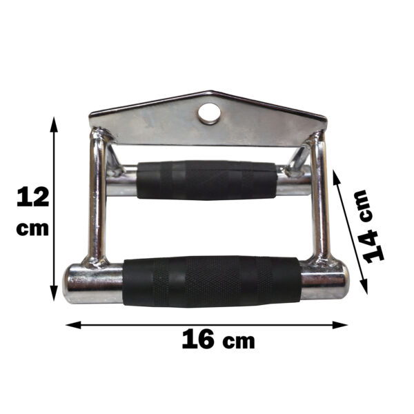 Seated Row Handle with Rubber Coated Handles - Image 2