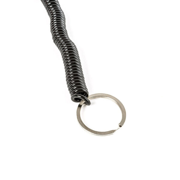 The Magnetic 10mm Weight Stack Pin 140mm is shown isolated on a white background, featuring a metal coiled spring and a silver key ring.