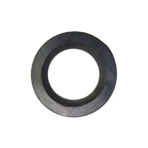 A close-up image of the Gym Rubber Stopper 50mm, featuring a circular black rubber design with a central hole, isolated against a white background.