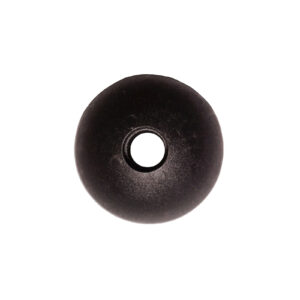 The Gym Cable Ball 25mm, featuring a central hole, appears from above against a white backdrop.
