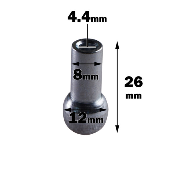 Cable Bell End 12mm Nipple - Image 2