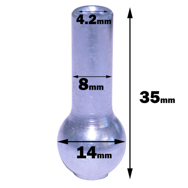 Cable Bell End 14mm Nipple - Image 2