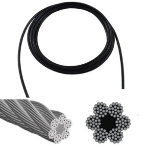Gym Cable 6 x 19 Fiber Core 1 Metre Polyurethane Coating