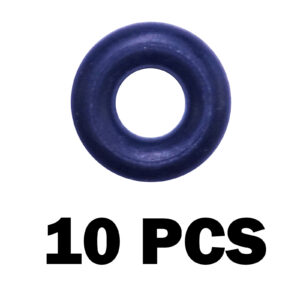 A single black rubber O-ring on a white background, labeled Replacement Gym Cable Manufacture, with 10 PCS written in bold black text below.