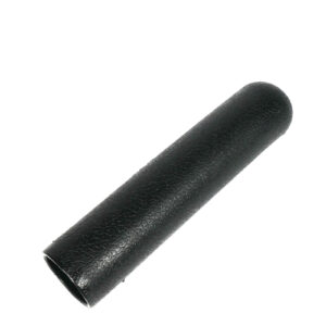 A Handle Grip 25 mm x 130 mm, black and cylindrical with a textured surface, set against a white background.