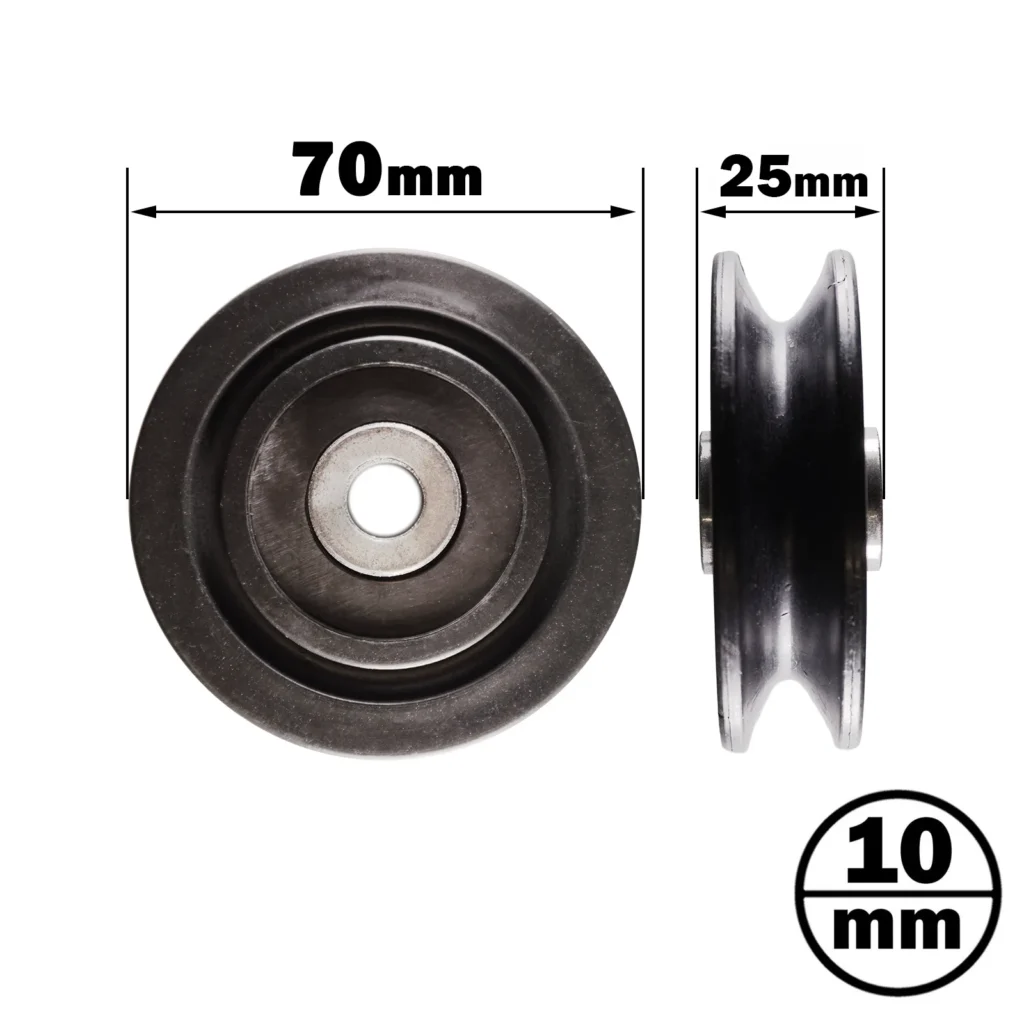 Z-MM-70 nylon cable pulley dimensions