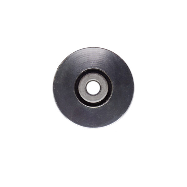 A 54 mm Aluminium Pulley, resembling a wheel or gear with a central hole, is displayed against a plain white background.