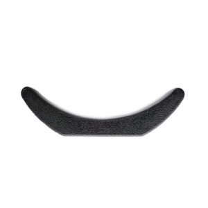 A crescent-shaped black Dumbbell Saddle (160 mm x 42 mm) with a textured surface on a white background.