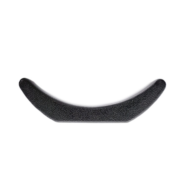 A crescent-shaped black Dumbbell Saddle (160 mm x 42 mm) with a textured surface on a white background.