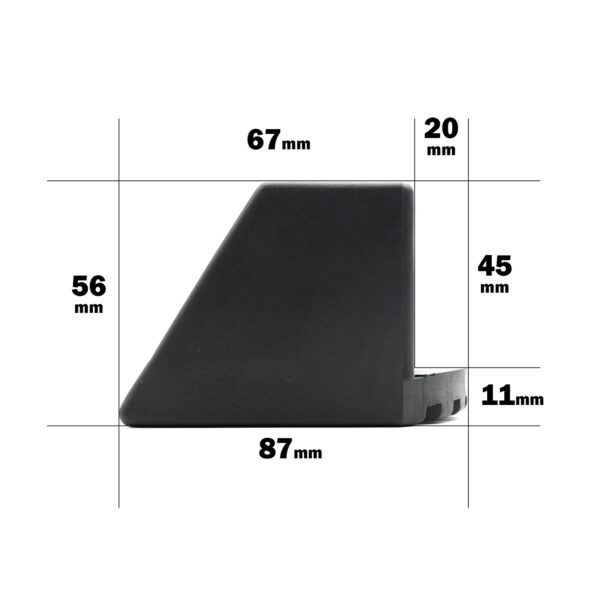 Rubber Foot 80mmx40mm - Image 3