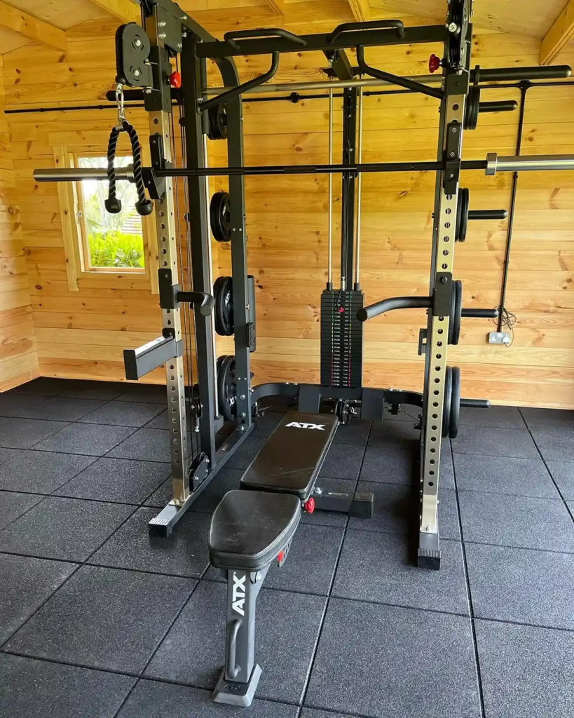 ATX® Flat Incline Bench 610 with smith cable rack