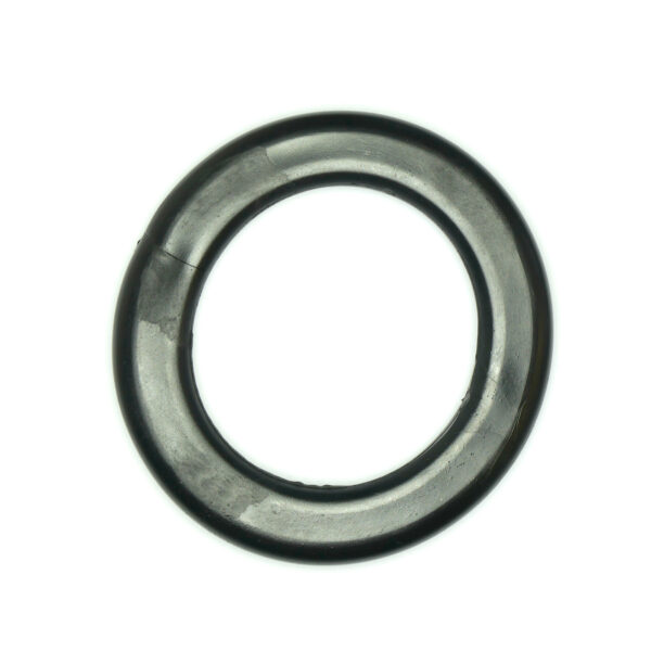 A Gym Rubber Stopper 52mm, single and black, is centered on a white background. It appears simple, circular, and smooth.