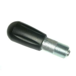 A close-up image features the Pop Pin M18 30mm, a black and silver replacement valve core tool for tire valves with a textured metal shaft and smooth round handle, set against a plain white background.