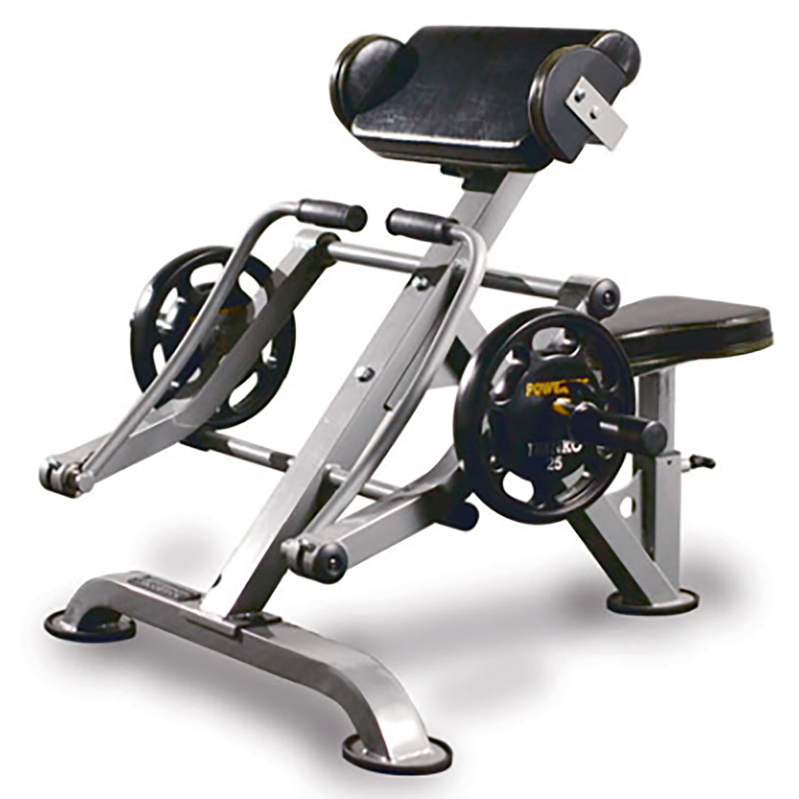 Power leverage arm curl machine