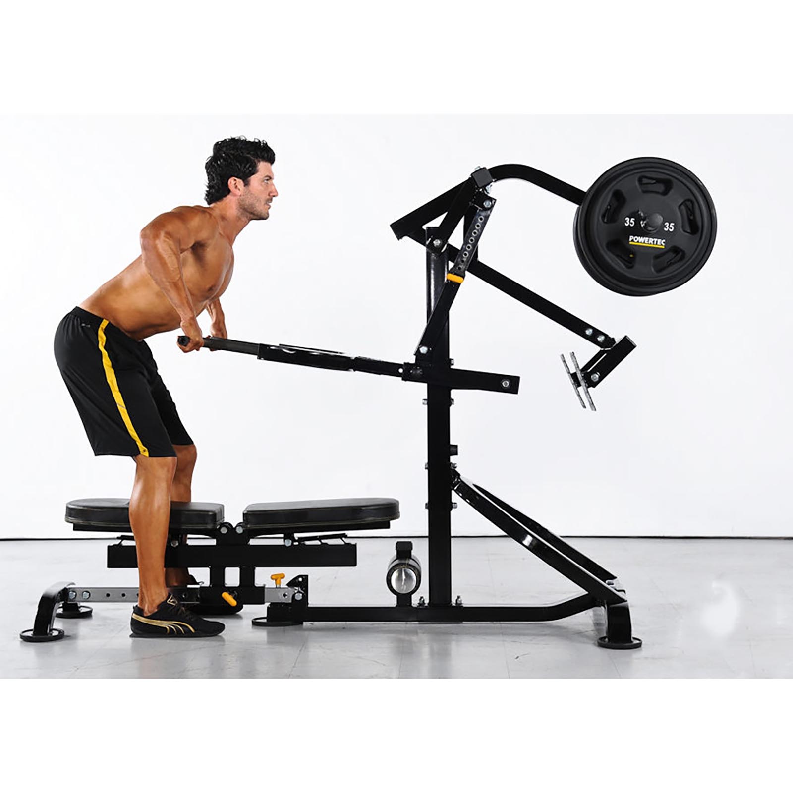 Powertec Compact LeverGym upright row