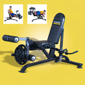 L-LEC Powertec Leverage Leg Extension Curl Machine.