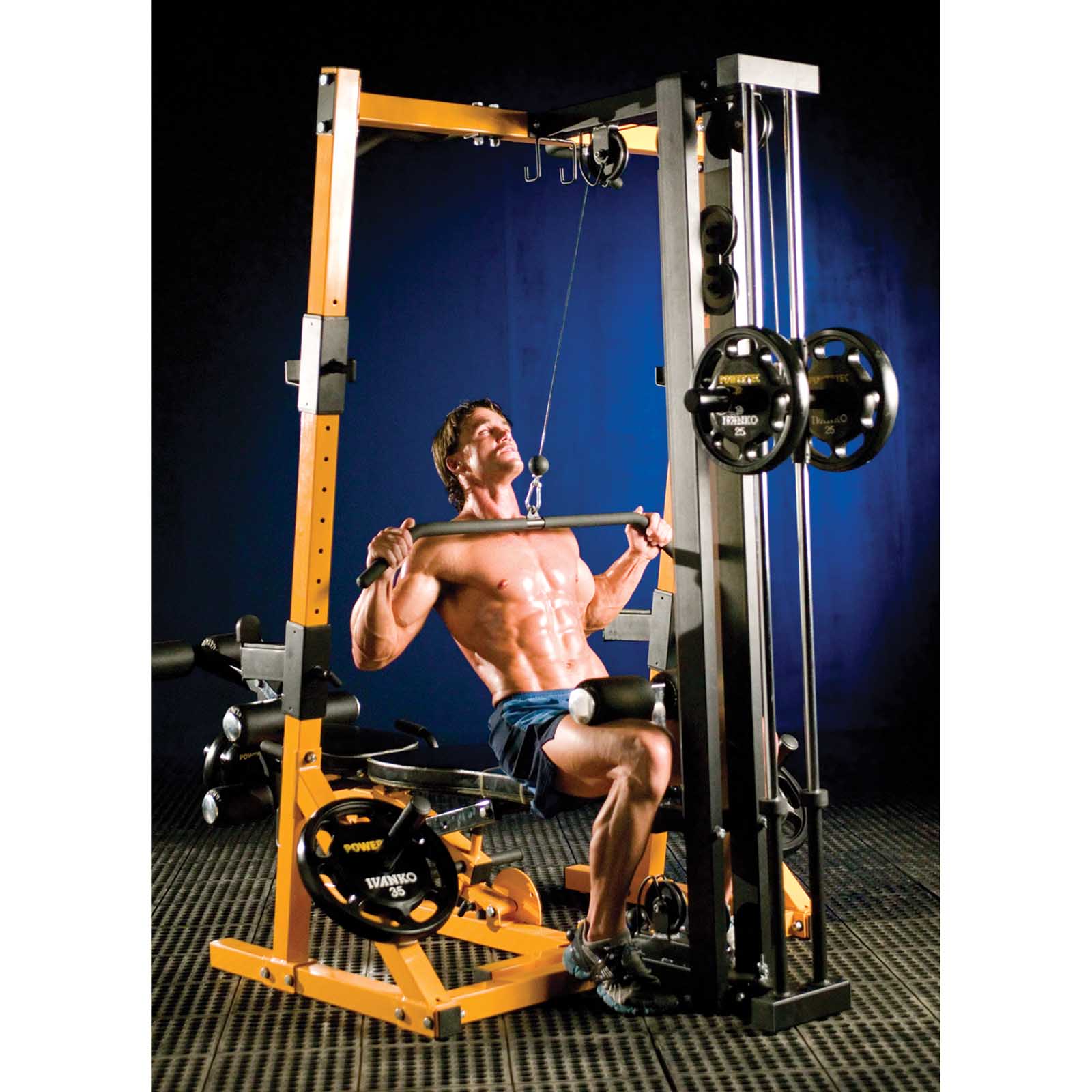 Powertec Bench Rack System Lat Pulldowns