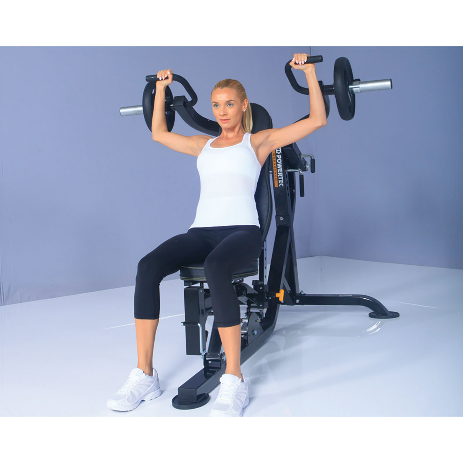Seated Leverage Shoulder Press Exercise