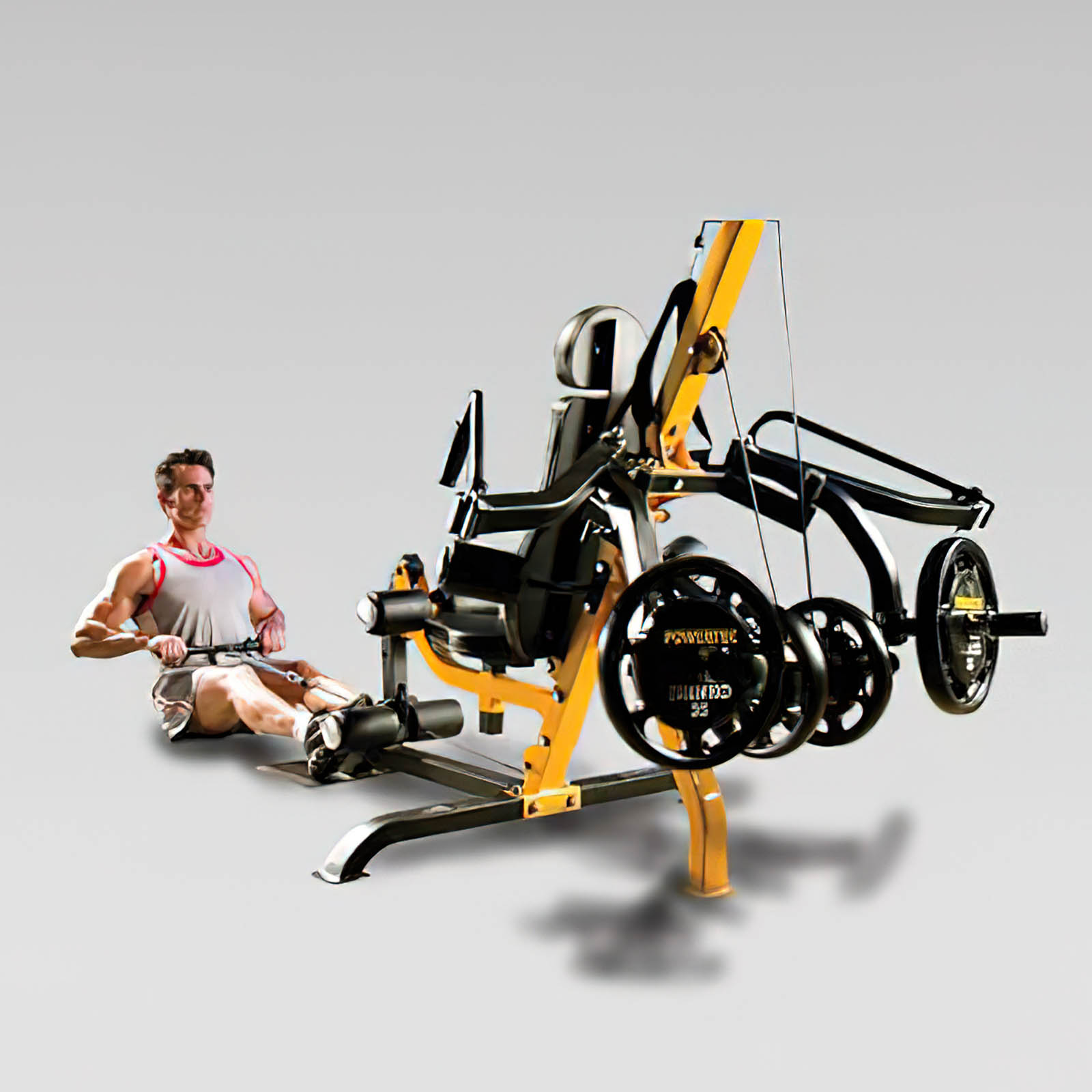 Powertec Vertical Gym Seated Row